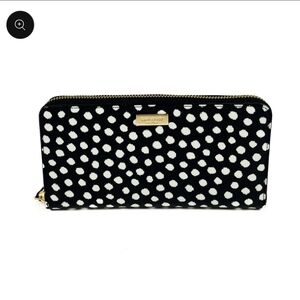 KATE SPADE Neda Laurel Way Musical Dot Zip Around Wallet